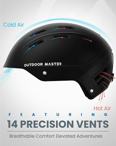OutdoorMaster Kelvin II Ski Helmet - Snow Sport Helmet Snowboard Helmet for Men Women & Youth in Kuwait