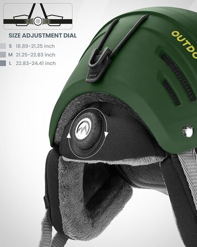 OutdoorMaster Kelvin II Ski Helmet - Snow Sport Helmet Snowboard Helmet for Men Women & Youth in Kuwait