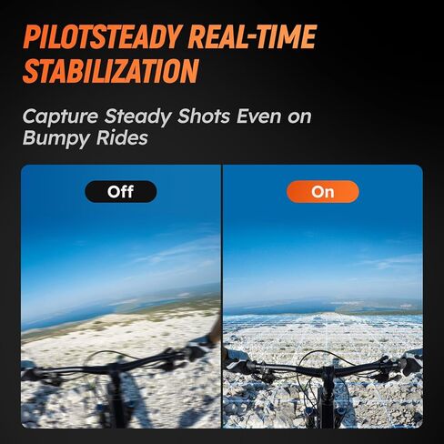 Panox 360 Camera Lens Cap V3 Smart 360 Action Camera مع فيديو 5.7k 360 ، صورة 12K 360 ، كاميرا حركة تتبع ذكية ، تحرير الذكاء الاصطناعي in Kuwait