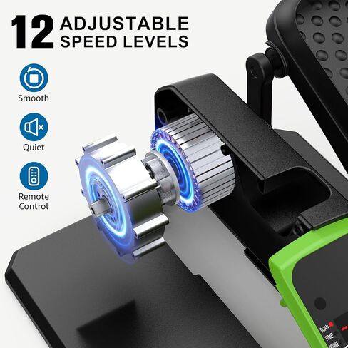 VIVURN® 018 Under Desk Elliptical Machine 5 Modes 12 Speeds Low Impact Mini Electric Leg Exerciser As Seen on TV While Sitting for Seniors with Non-Slip Mat Quiet & Portable for Home and Office in Saudi Arabia