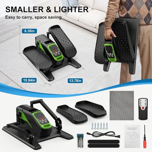 VIVURN® 018 Under Desk Elliptical Machine 5 Modes 12 Speeds Low Impact Mini Electric Leg Exerciser As Seen on TV While Sitting for Seniors with Non-Slip Mat Quiet & Portable for Home and Office in Saudi Arabia
