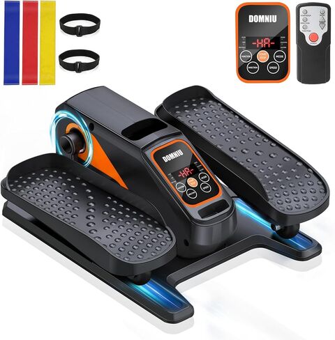 Under Desk Elliptical Machine, Electric Ellipse Leg Exerciser While Sitting for Seniors Adults, Quiet & Portable Electric Seated Pedal Exerciser with Remote Control, 15 Adjustable Speeds, 5 Auto Modes in Saudi Arabia