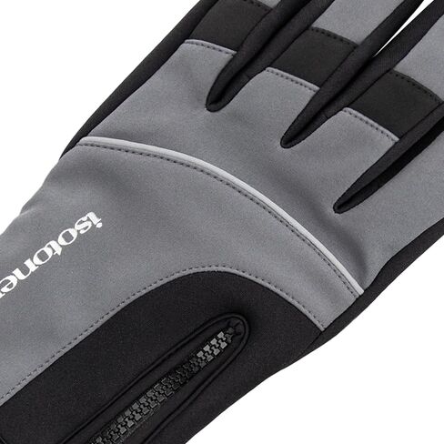 isotoner Men’s Neoprene Sport Gloves with Zipper Closure, Touchscreen Compatibility and Water Repellency in Saudi Arabia