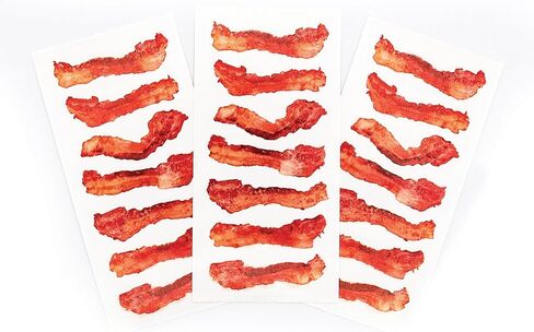 Paper House Productions ST-2246E Photo Real Stickypix Stickers, 2-Inch by 4-Inch, Bacon (6-Pack) in Saudi Arabia