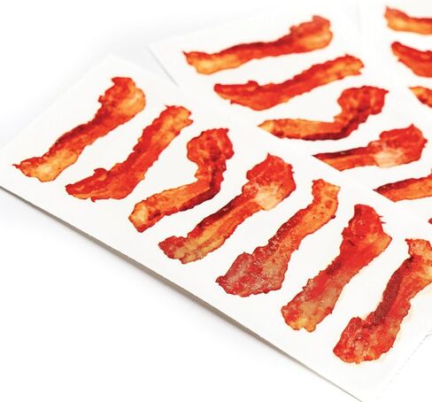 Paper House Productions ST-2246E Photo Real Stickypix Stickers, 2-Inch by 4-Inch, Bacon (6-Pack) in Saudi Arabia