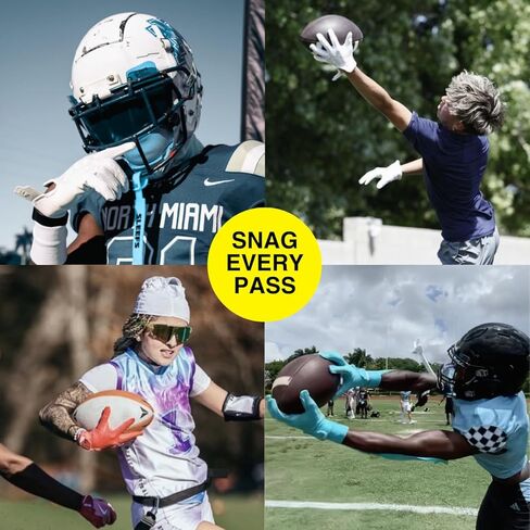 قفازات كرة القدم للشباب من الرجال والنساء ، Faith Cross Black Sticky Receiver Hand Football Gloves للشباب أو الرجال البالغين أو النساء ، لا يمتد ، لا زلة ، قبضة مثالية ، قابلة للغسل الآلة in Kuwait