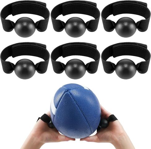 Soulchen 6 Pcs Football Catching Trainer Band Football Receiving Training Aid Rugby Training Practice Equipment Catching Hand Strap Throwing Accessories Gifts for Athletes Beginner in Kuwait