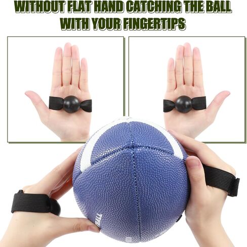 Soulchen 6 Pcs Football Catching Trainer Band Football Receiving Training Aid Rugby Training Practice Equipment Catching Hand Strap Throwing Accessories Gifts for Athletes Beginner in Kuwait