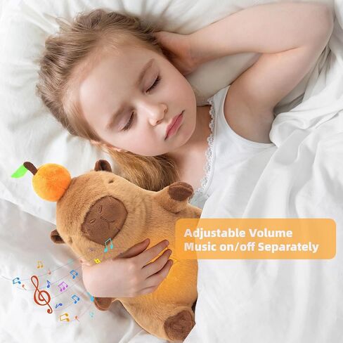 iutoyyeye giraffe تنفس حيوان محشوة بالموسيقى والضوء ، 12.6 "لطيبة التنفس اللطيف لعبة دمية تهدئة مع السيطرة عن بُعد in Kuwait