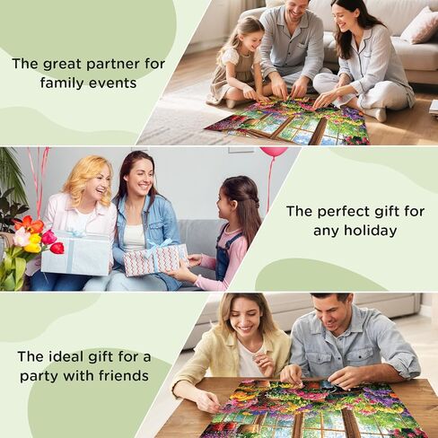 300 Pieces Puzzles for Adult Jigsaw Puzzle 300 Piece, Funny Puppy Puzzle Children Seniors, Vibrant Imagery Flower Puzzle, Challenging Activity Game Gift for Family Friends Men Women 21x15 Inches in Kuwait