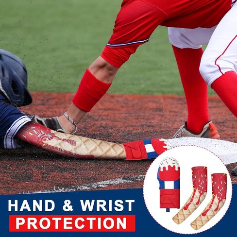 Sliding Mitt Gloves with Arm Sleeves Adjustable Baseball Sliding Mitt Youth Adult Protective Shield for Softball in Kuwait