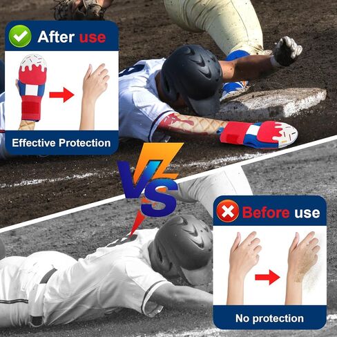 Sliding Mitt Gloves with Arm Sleeves Adjustable Baseball Sliding Mitt Youth Adult Protective Shield for Softball in Kuwait