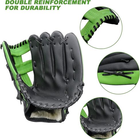 Baseball Glove for Adults & Youth | 10.5-12.5 Inch Training Outfield Mitt | Premium Synthetic Leather | Right-Hand Throw Baseball Softball in Saudi Arabia