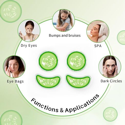 Gel Ice Pack Reusable Cooling Eye Pads and Under Patches,Eye Hot Cold Treatment for Redness,Pain Relief Relax in Kuwait