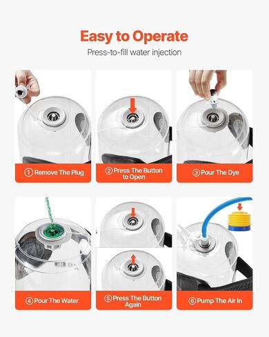 Vevor Water Woitions حقيبة أكوا ، أكياس أكوا كبيرة للتمرين ، والاستقرار المحمولة القابلة للتعديل معدات التمارين الرياضية الكاملة للجسم ، لتدريبات القوة والتوازن ، تمرين الصالة الرياضية المنزلية ، واضحة in Kuwait