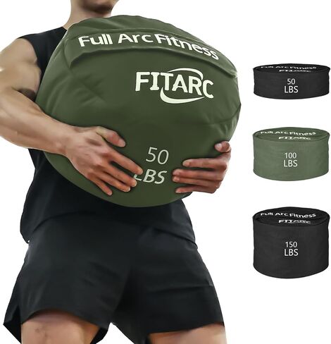 حقيبة تمرين في Fitarc Sandbag ، أكياس رملية للتدريب على الأثقال ، حقيبة رملية للتدريب على اللياقة البدنية والقوة ، التدريب المتقاطع والتمرين ، رمال المعدات غير المدرجة in Kuwait