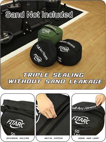 حقيبة تمرين في Fitarc Sandbag ، أكياس رملية للتدريب على الأثقال ، حقيبة رملية للتدريب على اللياقة البدنية والقوة ، التدريب المتقاطع والتمرين ، رمال المعدات غير المدرجة in Kuwait