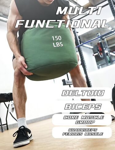 حقيبة تمرين في Fitarc Sandbag ، أكياس رملية للتدريب على الأثقال ، حقيبة رملية للتدريب على اللياقة البدنية والقوة ، التدريب المتقاطع والتمرين ، رمال المعدات غير المدرجة in Kuwait