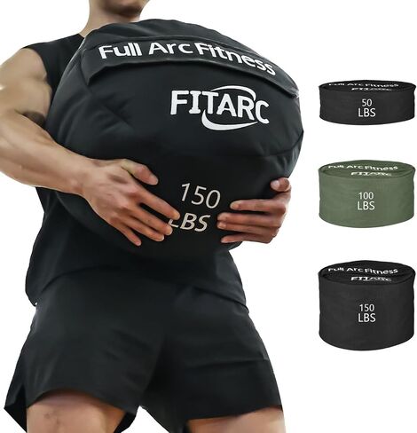 حقيبة تمرين في Fitarc Sandbag ، أكياس رملية للتدريب على الأثقال ، حقيبة رملية للتدريب على اللياقة البدنية والقوة ، التدريب المتقاطع والتمرين ، رمال المعدات غير المدرجة in Kuwait