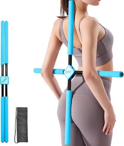 Posture Corrector Yoga Cross Stick -Yoga Stick Posture Corrector- Back Pain Relief for Men Women - Stretcher and Straightener for Upper and Lower Back -Back Straightener Posture Corrector in Saudi Arabia