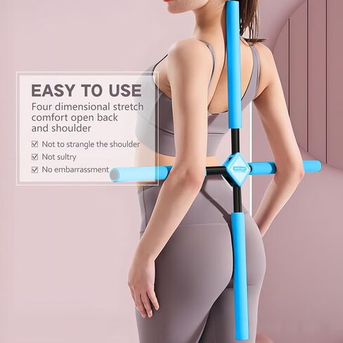 Posture Corrector Yoga Cross Stick -Yoga Stick Posture Corrector- Back Pain Relief for Men Women - Stretcher and Straightener for Upper and Lower Back -Back Straightener Posture Corrector in Saudi Arabia