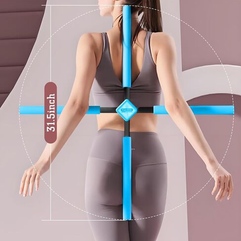 Posture Corrector Yoga Cross Stick -Yoga Stick Posture Corrector- Back Pain Relief for Men Women - Stretcher and Straightener for Upper and Lower Back -Back Straightener Posture Corrector in Saudi Arabia