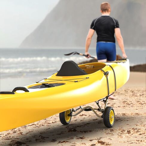 Bonnlo Kayak Cart Dolly Kayak Wheels Detachable Canoe Cart with Solid Tires and Kickstand Kayak Trolley in Saudi Arabia