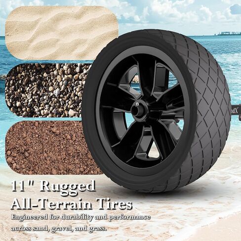 GanFind Kayak Cart Canoe Trolley Carrier Kayak Accessories Transport Dolly with Solid Foam Wheels Detachable Frame Pole and Crossbar in Kuwait