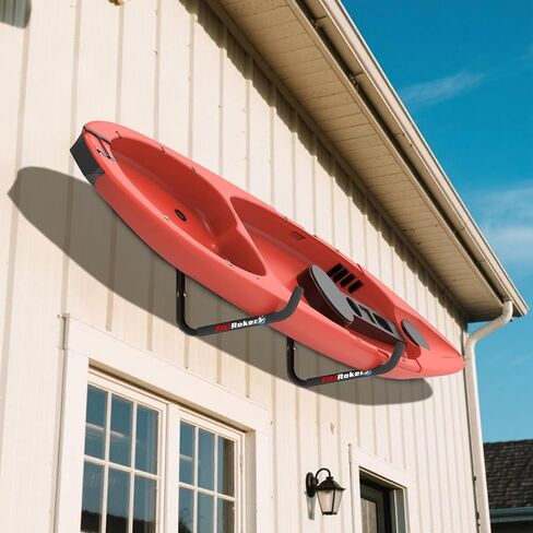Kayak Storage Rack – 100LB Wall Mounted Kayak Hook with EVA Padding | Kayak Wall Mount & Kayak Rack for Garage | Garage Storage Hooks for Canoes, Paddle Boards, Ladders, Bikes (Round Tube) in Saudi Arabia