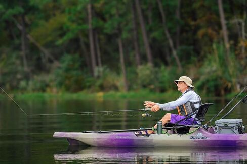 Perception Kayaks Outlaw 11.5 | Sit on Top Fishing Kayak | Fold Away Lawn Chair Seat | 4 Rod Holders | Integrated Tackle Trays | 11' 6" in Kuwait