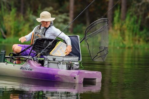 Perception Kayaks Outlaw 11.5 | Sit on Top Fishing Kayak | Fold Away Lawn Chair Seat | 4 Rod Holders | Integrated Tackle Trays | 11' 6" in Kuwait