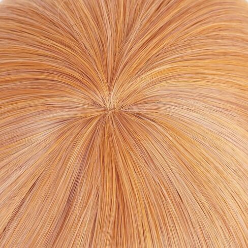 35cm Brown Short Women Straight Cosplay Wig BOB Style Synthetic Party Wig with Long Bangs in Kuwait