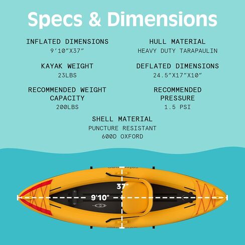 Retrospec Coaster Single & Tandem Inflatable Kayak in Saudi Arabia