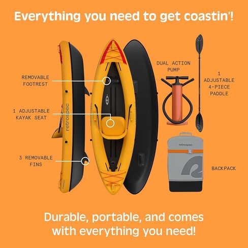 Retrospec Coaster Single & Tandem Inflatable Kayak in Saudi Arabia