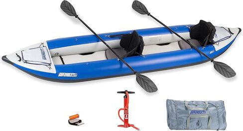 Sea Eagle 420x Explorer قوارب القوارب القابلة للنفخ ، جولة ، التخييم ، الاستكشاف والكفالة ذاتية السقي ، skeg القابلة للإزالة ، إسقاط أرضية in Kuwait