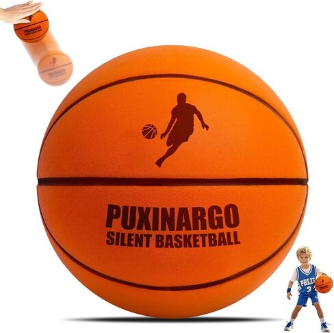 Silent Basketball Size 7 (29.5") Upgrade Dribble Dream Si-Lent Basketball, Foam Basket-Ball No Noise, Quiet Basket-Ball Dribbling Indoor, Training Ball for Indoor Activities, Gift for Youth in Saudi Arabia