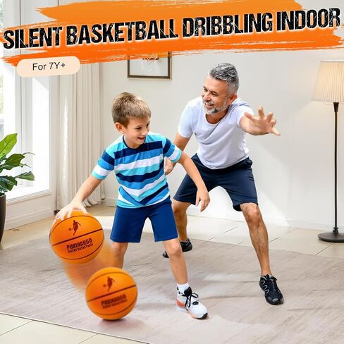 Silent Basketball Size 7 (29.5") Upgrade Dribble Dream Si-Lent Basketball, Foam Basket-Ball No Noise, Quiet Basket-Ball Dribbling Indoor, Training Ball for Indoor Activities, Gift for Youth in Saudi Arabia