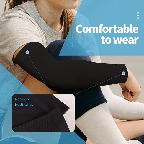 YESLIFE UV Sun Protection Arm Sleeves for Men & Women,UPF 50 Cooling Sports Sleeve in Kuwait