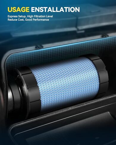 Philtop Air Filter 1262218 Replacement for RZR 170,RANGER 1000,Ranger Crew XP 1000,Ranger 1000XP NSTR Air Box Filter,High Filtration Powersports Air Filter,Pack of 2 in Kuwait