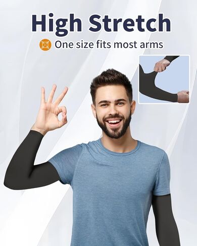 4-Pairs Arm Sleeves for Men and Women - Tattoo Cover Up - Cooling Sports Sleeve for Basketball Golf Football in Kuwait
