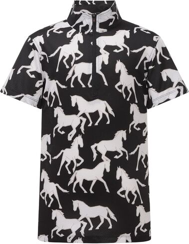 Kerrits Kids Breeze Ice Fil Short Sleeve Equestrian Shirt – Lightweight Cooling Horse Riding Top, Great for Summer Camp in Saudi Arabia