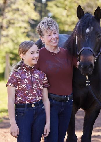Kerrits Kids Breeze Ice Fil Short Sleeve Equestrian Shirt – Lightweight Cooling Horse Riding Top, Great for Summer Camp in Kuwait