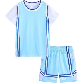 Girls Basketball Jersey Shirt and Shorts Sports Uniform Set Sportwear in Kuwait
