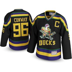Charlie Conway #96 Duck Hockey Jersey – 90s Throwback Shirt with Stitched Letters, Adult Sizes S–5XL in Kuwait