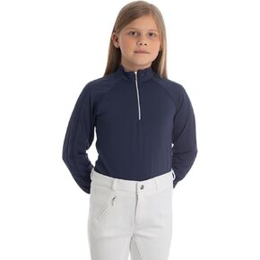 Equinavia Alma Girls Ferverivrian Long Sunve Sun Shirt | الأطفال ركوب القميص مع حماية UPF 50 UV وشبكة التنفس in Kuwait