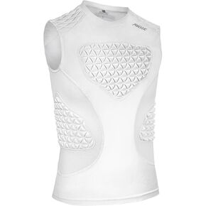 Youth Baseball Chest Protector, Padded Compression Shirt, Support Softball Football Rugby Lacrosse Heart Sternum Guard in Saudi Arabia