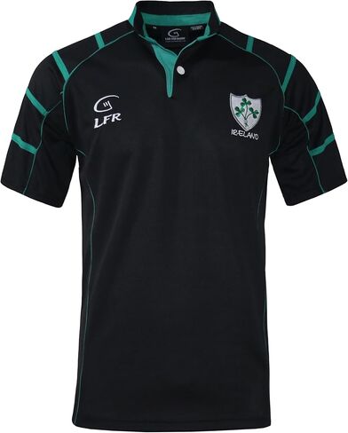 Malham USA Ireland Rugby Jersey مع نسيج تنفس - كم قصيرة - ملائمة كلاسيكية in Kuwait