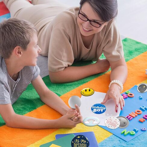 200 Set Button Button Maker ، أجزاء زراعة الأزرار ، أجزاء الشارة الفارغة المعدنية لزر زر صانع صانع صانع الأزرار. in Kuwait