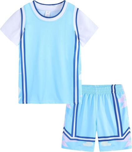 Girls Basketball Jersey Shirt and Shorts Sports Uniform Set Sportwear in Kuwait