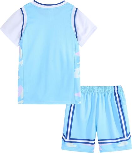 Girls Basketball Jersey Shirt and Shorts Sports Uniform Set Sportwear in Kuwait